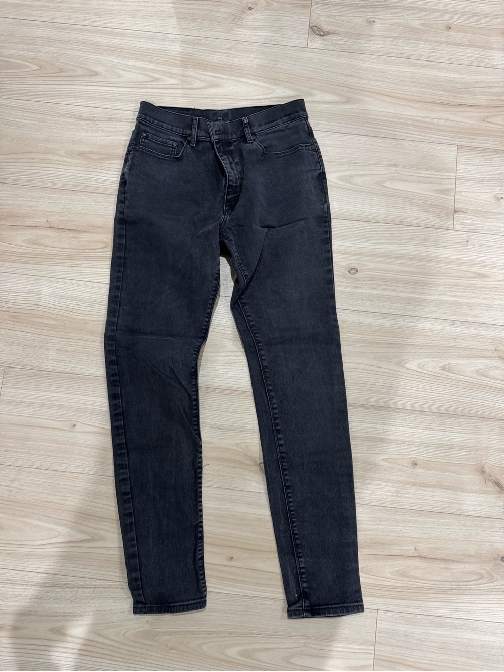 Men's Skinny Black Jeans with Stretch Fit